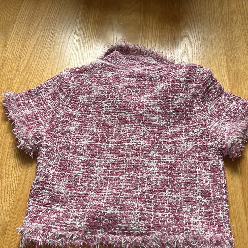Zara fringe metallic button top - Picture 4 of 4